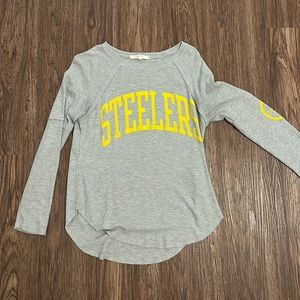 Steelers long sleeve Henley top